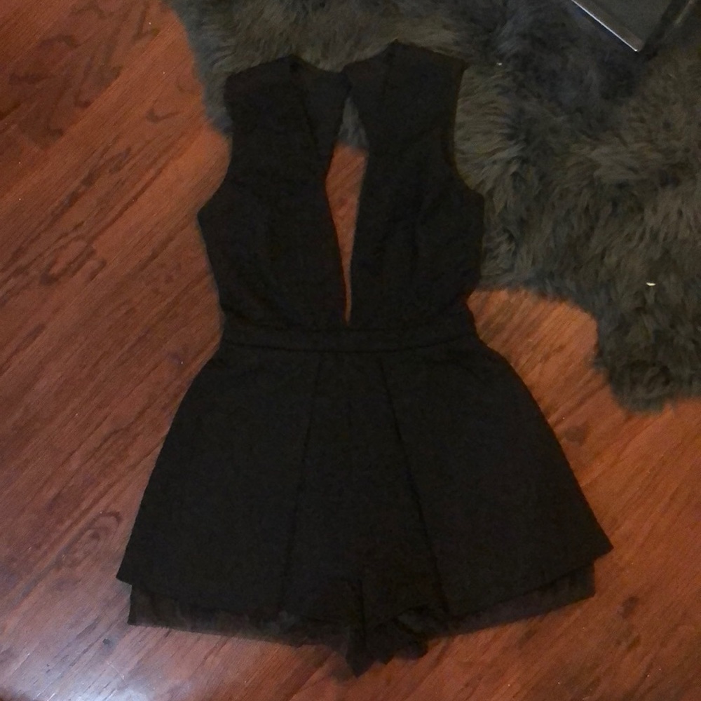 ASOS Deep V, Keyhole Back Romper
